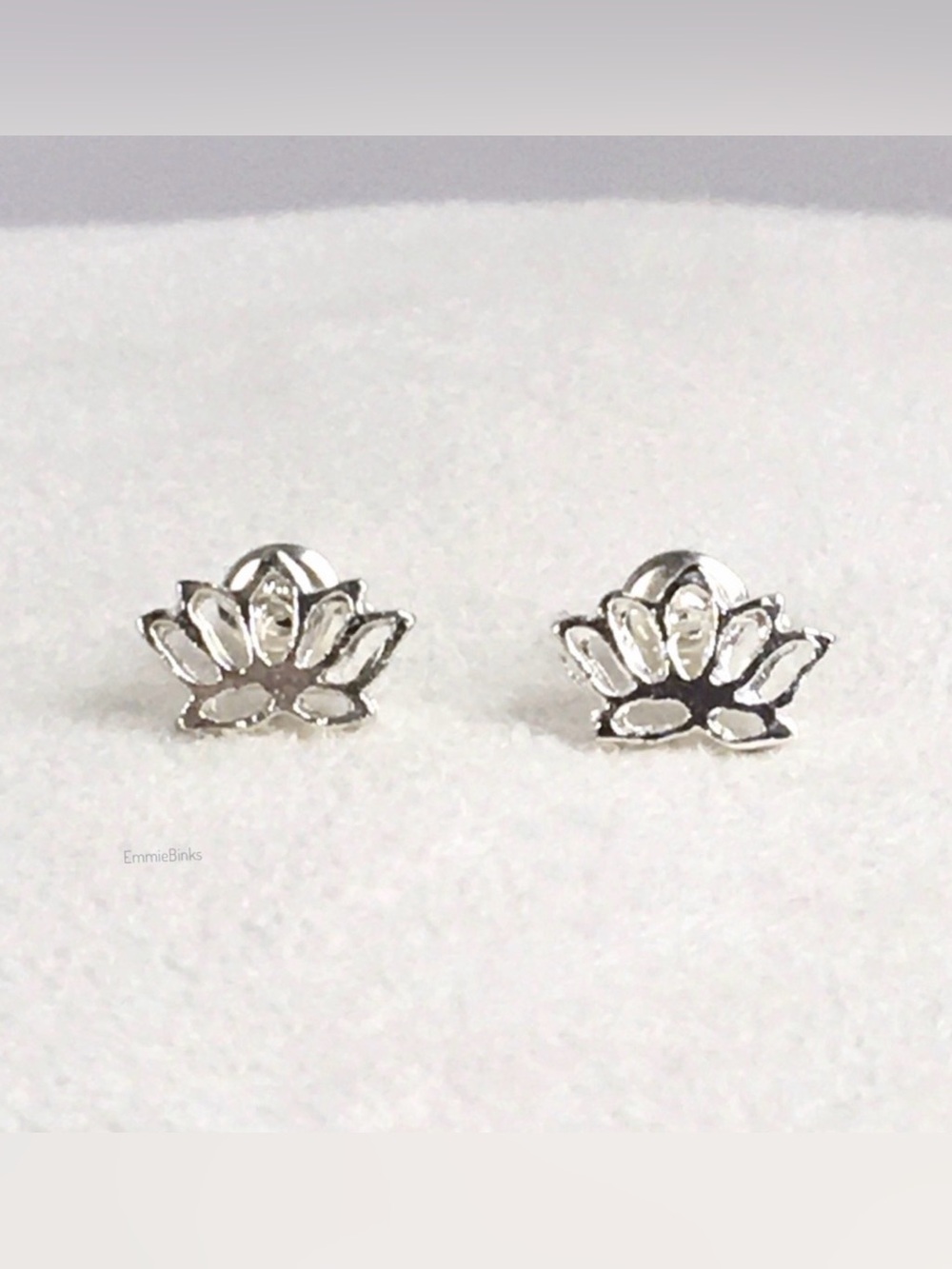 💥3/$28 New Boho Stainless Steel Lotus Flower Stud Earrings Dainty
